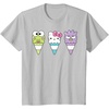 image:imageHello Sanrio Keroppi Hello Kitty BadtzMaru Ice Cream Cone TShirtSilver Grey