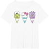 image:imageHello Sanrio Keroppi Hello Kitty BadtzMaru Ice Cream Cone TShirtWhite