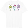 image:imageHello Sanrio Keroppi Hello Kitty BadtzMaru Ice Cream Cone TShirtWhite