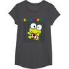image:imageKeroppi Colorblock Name TShirtDark Heather Grey