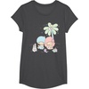 image:imageLittle Twin Stars Beach Summer Sandcastle TShirtDark Heather Grey