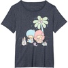 image:imageLittle Twin Stars Beach Summer Sandcastle TShirtHeather Blue