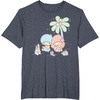 image:imageLittle Twin Stars Beach Summer Sandcastle TShirtHeather Blue