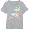 image:imageLittle Twin Stars Beach Summer Sandcastle TShirtHeather Grey