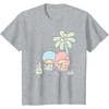 image:imageLittle Twin Stars Beach Summer Sandcastle TShirtHeather Grey