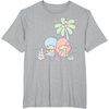 image:imageLittle Twin Stars Beach Summer Sandcastle TShirtHeather Grey
