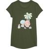 image:imageLittle Twin Stars Beach Summer Sandcastle TShirtOlive Green
