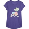 image:imageLittle Twin Stars Beach Summer Sandcastle TShirtPurple Heather