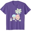 image:imageLittle Twin Stars Beach Summer Sandcastle TShirtPurple Heather