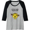 image:imageMr Men Little Miss Sunshine Raglan Baseball TeeBlackAthletic Heather