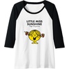 image:imageMr Men Little Miss Sunshine Raglan Baseball TeeBlackWhite