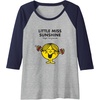 image:imageMr Men Little Miss Sunshine Raglan Baseball TeeNavy BlueAthletic Heather