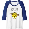 image:imageMr Men Little Miss Sunshine Raglan Baseball TeeRoyal BlueWhite