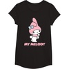 image:imageMy Melody Backside Logo Tee Shirt TShirtBlack
