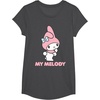 image:imageMy Melody Backside Logo Tee Shirt TShirtDark Heather Grey