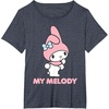 image:imageMy Melody Backside Logo Tee Shirt TShirtHeather Blue