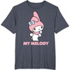 image:imageMy Melody Backside Logo Tee Shirt TShirtHeather Blue