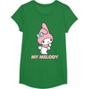 image:imageMy Melody Backside Logo Tee Shirt TShirtKelly Green