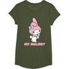 image:imageMy Melody Backside Logo Tee Shirt TShirtOlive Green
