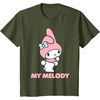 image:imageMy Melody Backside Logo Tee Shirt TShirtOlive Green