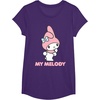 image:imageMy Melody Backside Logo Tee Shirt TShirtPurple