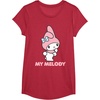 image:imageMy Melody Backside Logo Tee Shirt TShirtRed Heather