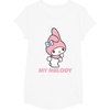 image:imageMy Melody Backside Logo Tee Shirt TShirtWhite