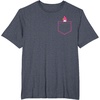 image:imageMy Melody Chest Pocket TShirtHeather Blue