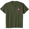 image:imageMy Melody Chest Pocket TShirtOlive Green
