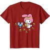 image:imageMy Melody Flower Crown TShirtCranberry Red