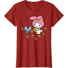 image:imageMy Melody Flower Crown TShirtCranberry Red