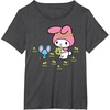 image:imageMy Melody Flower Crown TShirtDark Heather Grey