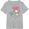 image:imageMy Melody Flower Crown TShirtHeather Grey
