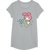 image:imageMy Melody Flower Crown TShirtHeather Grey