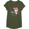 image:imageMy Melody Flower Crown TShirtOlive Green