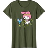 image:imageMy Melody Flower Crown TShirtOlive Green