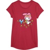 image:imageMy Melody Flower Crown TShirtRed Heather