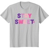 image:imageMy Melody Stay Sweet TShirtSilver Grey