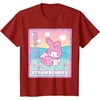 image:imageMy Melody Strawberry Milk TShirtCranberry Red