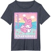 image:imageMy Melody Strawberry Milk TShirtHeather Blue