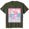 image:imageMy Melody Strawberry Milk TShirtOlive Green