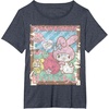 image:imageMy Melody Strawberry Picking Strawberries Farm Short Sleeve TShirtHeather Blue