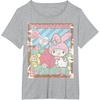 image:imageMy Melody Strawberry Picking Strawberries Farm Short Sleeve TShirtHeather Grey