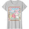 image:imageMy Melody Strawberry Picking Strawberries Farm Short Sleeve TShirtSilver Grey