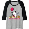 image:imagePochacco Its my Birthday Raglan Baseball TeeBlackAthletic Heather