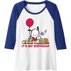 image:imagePochacco Its my Birthday Raglan Baseball TeeRoyal BlueWhite