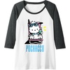 image:imagePochacco Summer Drink Raglan Baseball TeeDark Heather GreyWhite