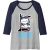 image:imagePochacco Summer Drink Raglan Baseball TeeNavy BlueAthletic Heather