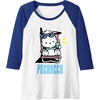 image:imagePochacco Summer Drink Raglan Baseball TeeRoyal BlueWhite