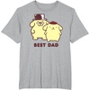 image:imagePompompurin Best Dad Fathers Day TShirtHeather Grey